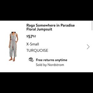 Unique print jumpsuit, soft and flowy, flattering design, great piece!